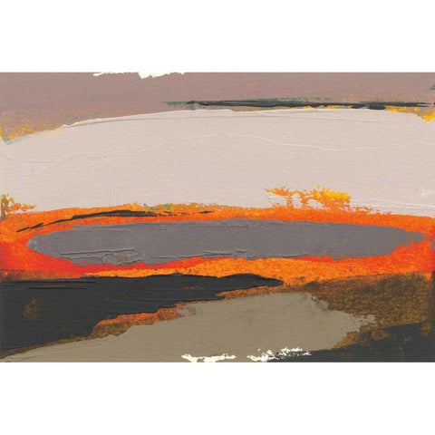 Ceide Study I White Modern Wood Framed Art Print by Dowling, Grainne