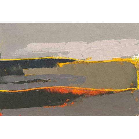 Ceide Study IV Black Modern Wood Framed Art Print with Double Matting by Dowling, Grainne