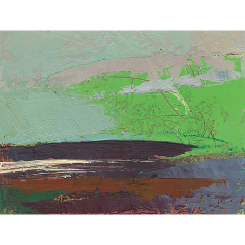 Ceide Study XIII Black Modern Wood Framed Art Print with Double Matting by Dowling, Grainne