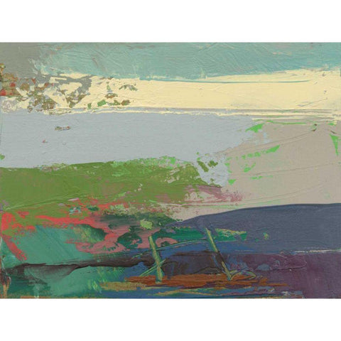 Ceide Study XIV Black Modern Wood Framed Art Print with Double Matting by Dowling, Grainne