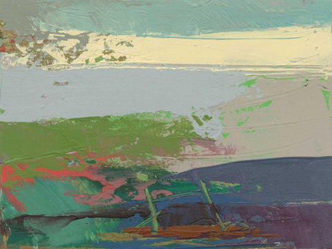 Ceide Study XIV Black Ornate Wood Framed Art Print with Double Matting by Dowling, Grainne