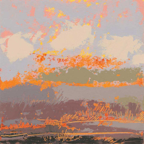 Soft Day III Black Ornate Wood Framed Art Print with Double Matting by Dowling, Grainne