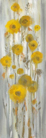 Roadside Flowers I White Modern Wood Framed Art Print with Double Matting by Vassileva, Silvia
