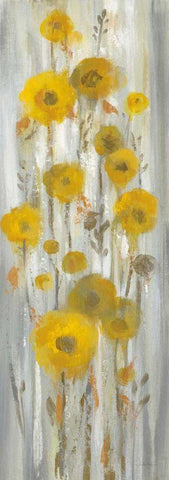 Roadside Flowers I Crop Black Ornate Wood Framed Art Print with Double Matting by Vassileva, Silvia