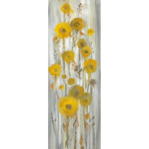 Roadside Flowers I Crop Black Modern Wood Framed Art Print by Vassileva, Silvia