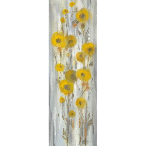 Roadside Flowers II White Modern Wood Framed Art Print by Vassileva, Silvia