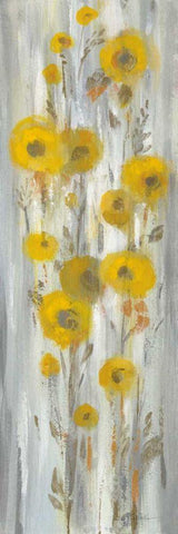 Roadside Flowers II White Modern Wood Framed Art Print with Double Matting by Vassileva, Silvia
