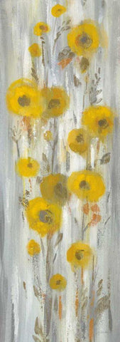 Roadside Flowers II Crop White Modern Wood Framed Art Print with Double Matting by Vassileva, Silvia