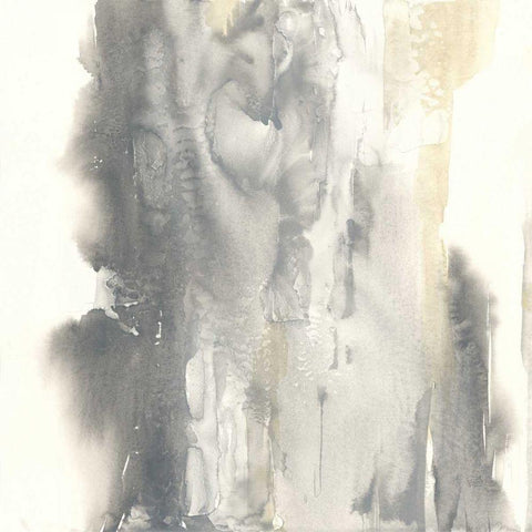 Pale Taupe I White Modern Wood Framed Art Print by Paschke, Chris