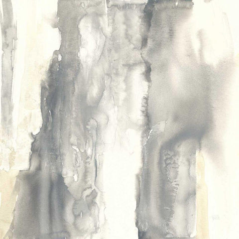 Pale Taupe II White Modern Wood Framed Art Print by Paschke, Chris