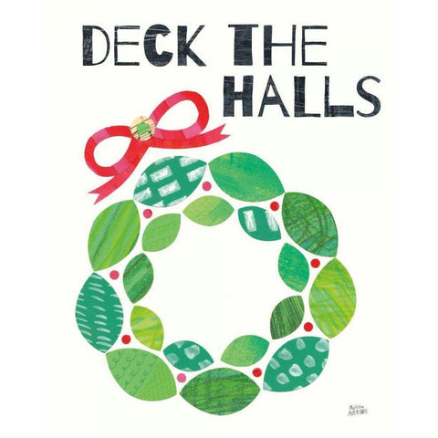 Mod Christmas III White Modern Wood Framed Art Print by Averinos, Melissa