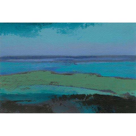 Low Tide Killala Gold Ornate Wood Framed Art Print with Double Matting by Dowling, Grainne