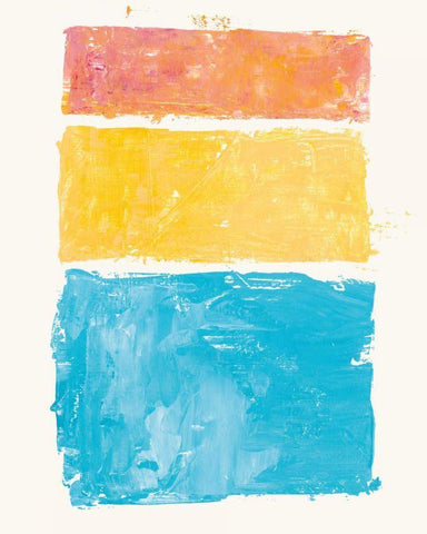 Vacation I White Modern Wood Framed Art Print with Double Matting by Adams, Sarah