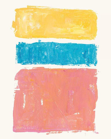 Vacation II White Modern Wood Framed Art Print with Double Matting by Adams, Sarah