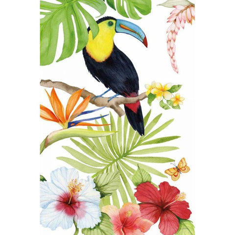 Treasures of the Tropics I Gold Ornate Wood Framed Art Print with Double Matting by McKenna, Kathleen Parr