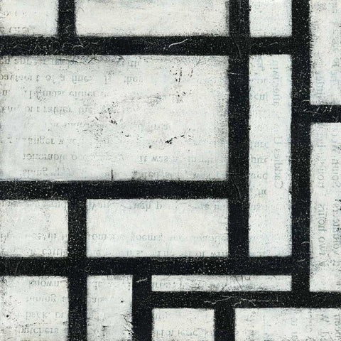 Labyrinth II Black Modern Wood Framed Art Print with Double Matting by Hershey, Moira