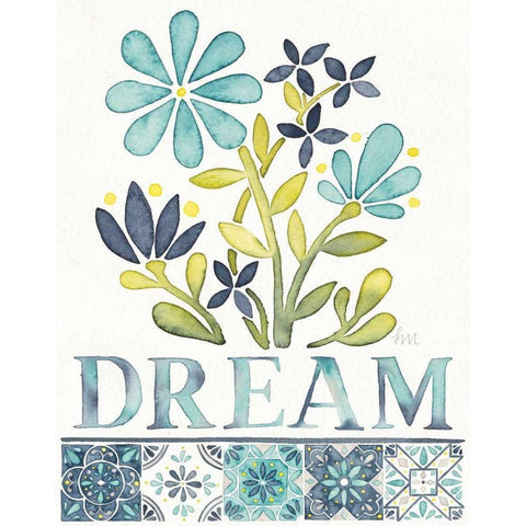 Garden Getaway Inspiration I Black Modern Wood Framed Art Print with Double Matting by Marshall, Laura