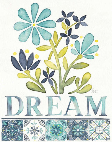 Garden Getaway Inspiration I White Modern Wood Framed Art Print with Double Matting by Marshall, Laura