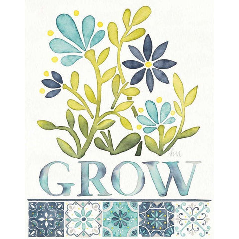 Garden Getaway Inspiration IV White Modern Wood Framed Art Print by Marshall, Laura