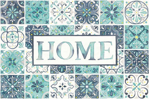 Garden Getaway Home Black Ornate Wood Framed Art Print with Double Matting by Marshall, Laura