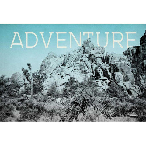 Ombre Adventure III Adventure Gold Ornate Wood Framed Art Print with Double Matting by Urquhart, Elizabeth
