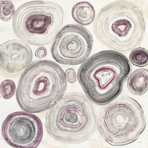 Rings of Power v2 White Modern Wood Framed Art Print by Hristova, Albena