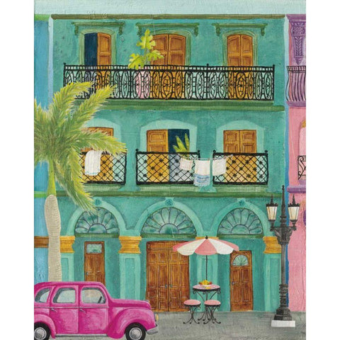 Havana III Black Modern Wood Framed Art Print by DeNeige, Elyse