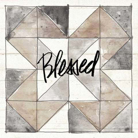 Farm Memories XIII Blessed White Modern Wood Framed Art Print by Tavoletti, Anne