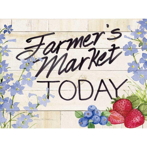 Life on the Farm Sign II White Modern Wood Framed Art Print by McKenna, Kathleen Parr