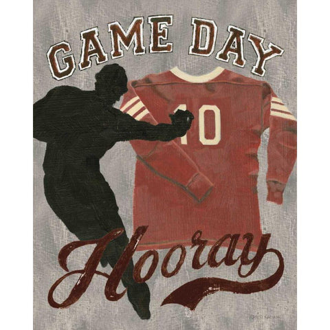 Game Day I Black Modern Wood Framed Art Print with Double Matting by Fabiano, Marco