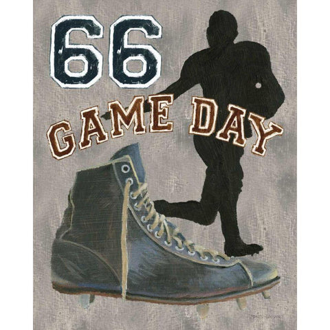 Game Day II Gold Ornate Wood Framed Art Print with Double Matting by Fabiano, Marco