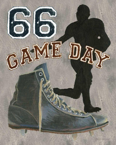 Game Day II Black Ornate Wood Framed Art Print with Double Matting by Fabiano, Marco