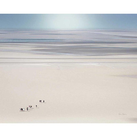 Caravan in France Gold Ornate Wood Framed Art Print with Double Matting by Bevan, Keri