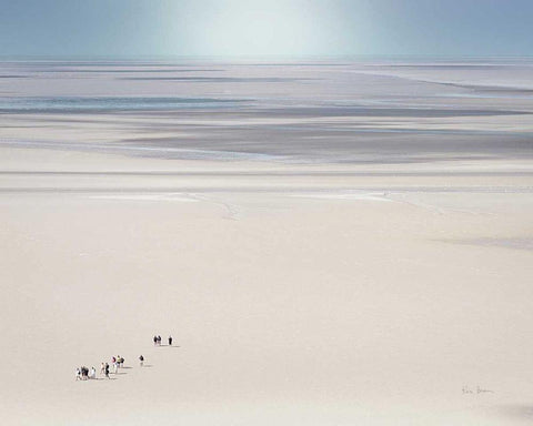 Caravan in France Black Ornate Wood Framed Art Print with Double Matting by Bevan, Keri