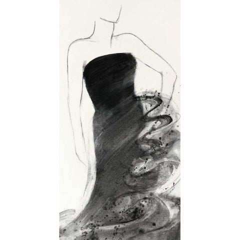 Fashionista I Gold Ornate Wood Framed Art Print with Double Matting by Hristova, Albena