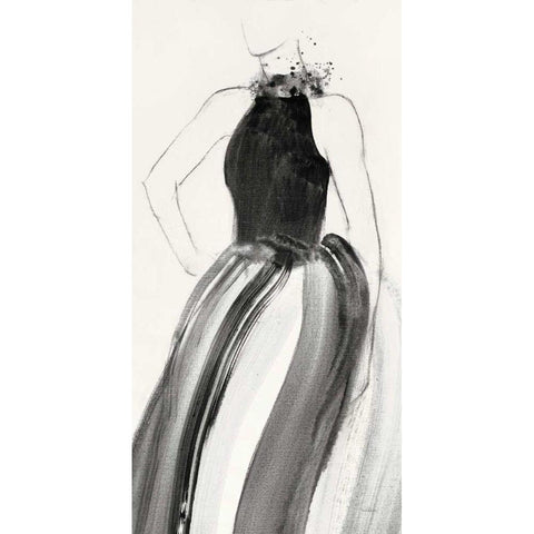 Fashionista II Gold Ornate Wood Framed Art Print with Double Matting by Hristova, Albena