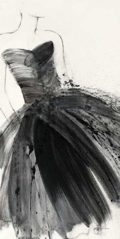 Fashionista III White Modern Wood Framed Art Print with Double Matting by Hristova, Albena