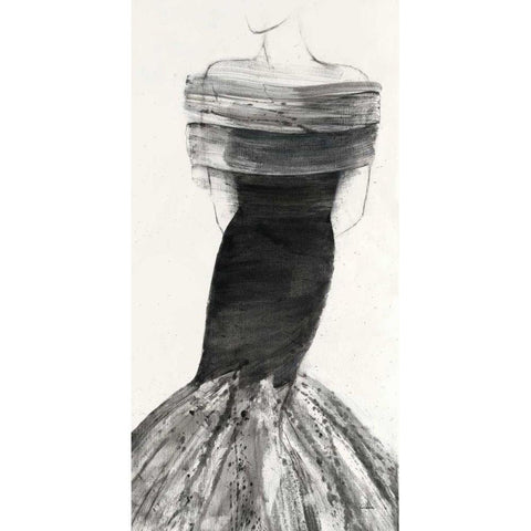 Fashionista IV Gold Ornate Wood Framed Art Print with Double Matting by Hristova, Albena