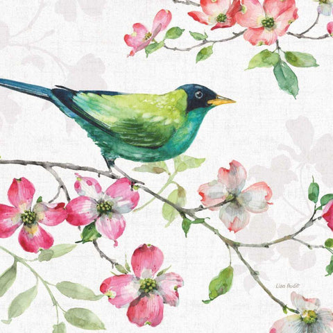 Dogwood Garden II Gold Ornate Wood Framed Art Print with Double Matting by Audit, Lisa