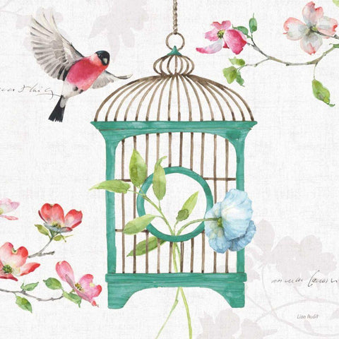 Dogwood Garden VII White Modern Wood Framed Art Print by Audit, Lisa