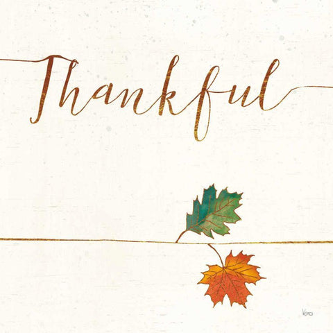 Underlined Fall VII White Modern Wood Framed Art Print by Charron, Veronique