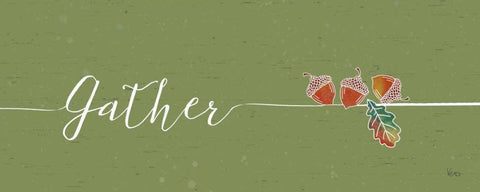 Underlined Fall II Color Black Ornate Wood Framed Art Print with Double Matting by Charron, Veronique