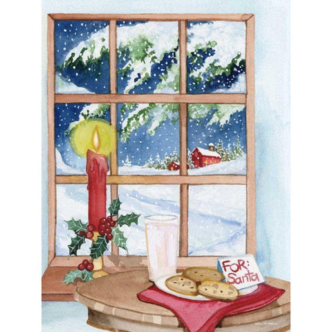 Night Before Christmas IV Black Modern Wood Framed Art Print by McKenna, Kathleen Parr