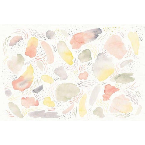 Meadow Breeze I Gold Ornate Wood Framed Art Print with Double Matting by Marshall, Laura