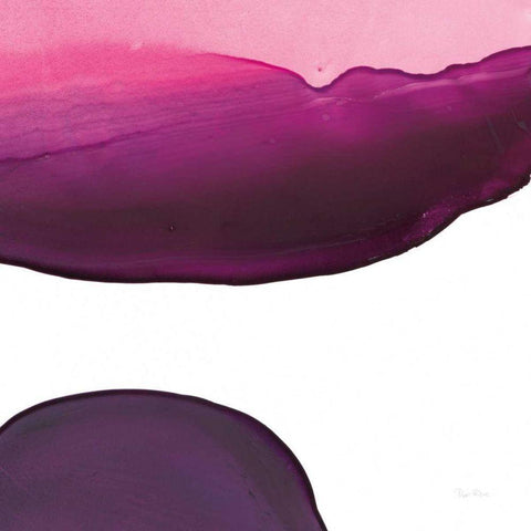 Swish of Magenta III Black Modern Wood Framed Art Print by Rhue, Piper