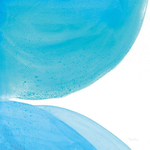 Pools of Turquoise II Black Modern Wood Framed Art Print with Double Matting by Rhue, Piper
