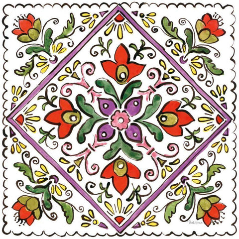 Sunny Bouquets VII Black Modern Wood Framed Art Print with Double Matting by Grove, Beth