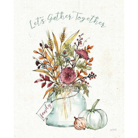 Festive Foliage III Black Modern Wood Framed Art Print by Tavoletti, Anne