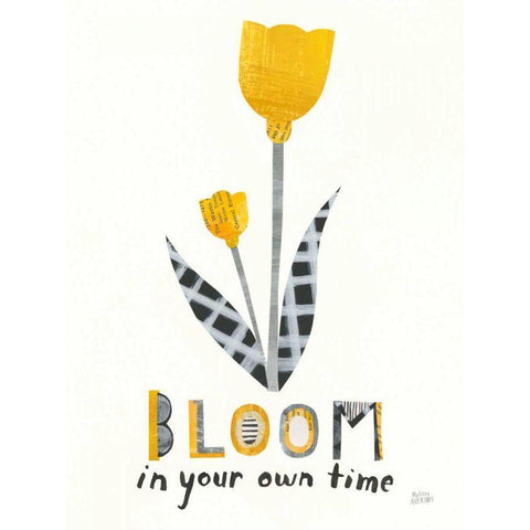 Bloom Boldly IV White Modern Wood Framed Art Print by Averinos, Melissa