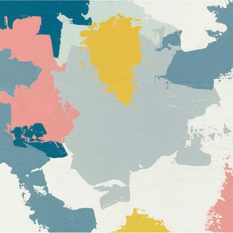 Happy I Gold Ornate Wood Framed Art Print with Double Matting by Hershey, Moira